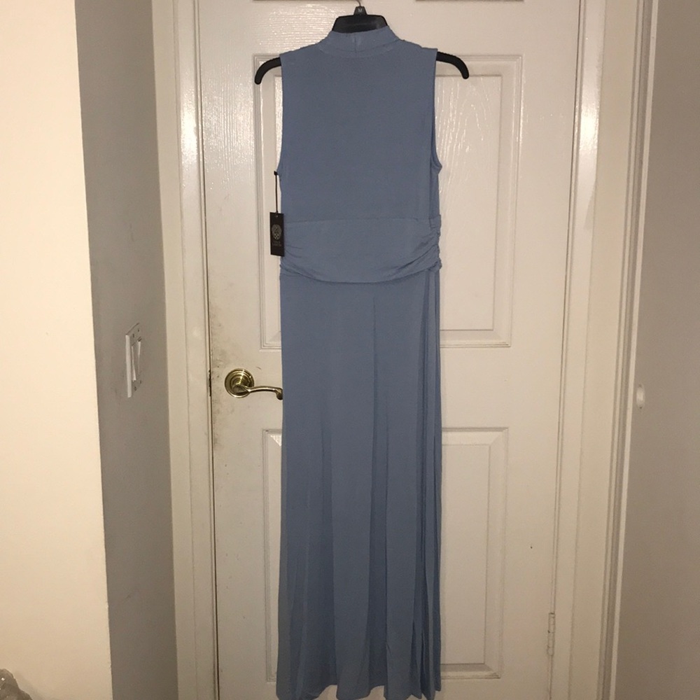 SOLD NWT Vince Camuto V Neck Maxi Dress S MSRP $119 Tonic Water Blue - Picture 7 of 11